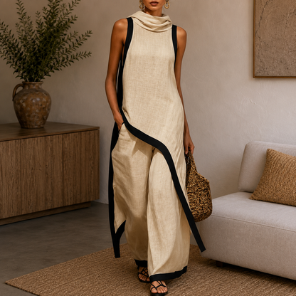 Valeria I Conjunto de mezcla de lino Elegante