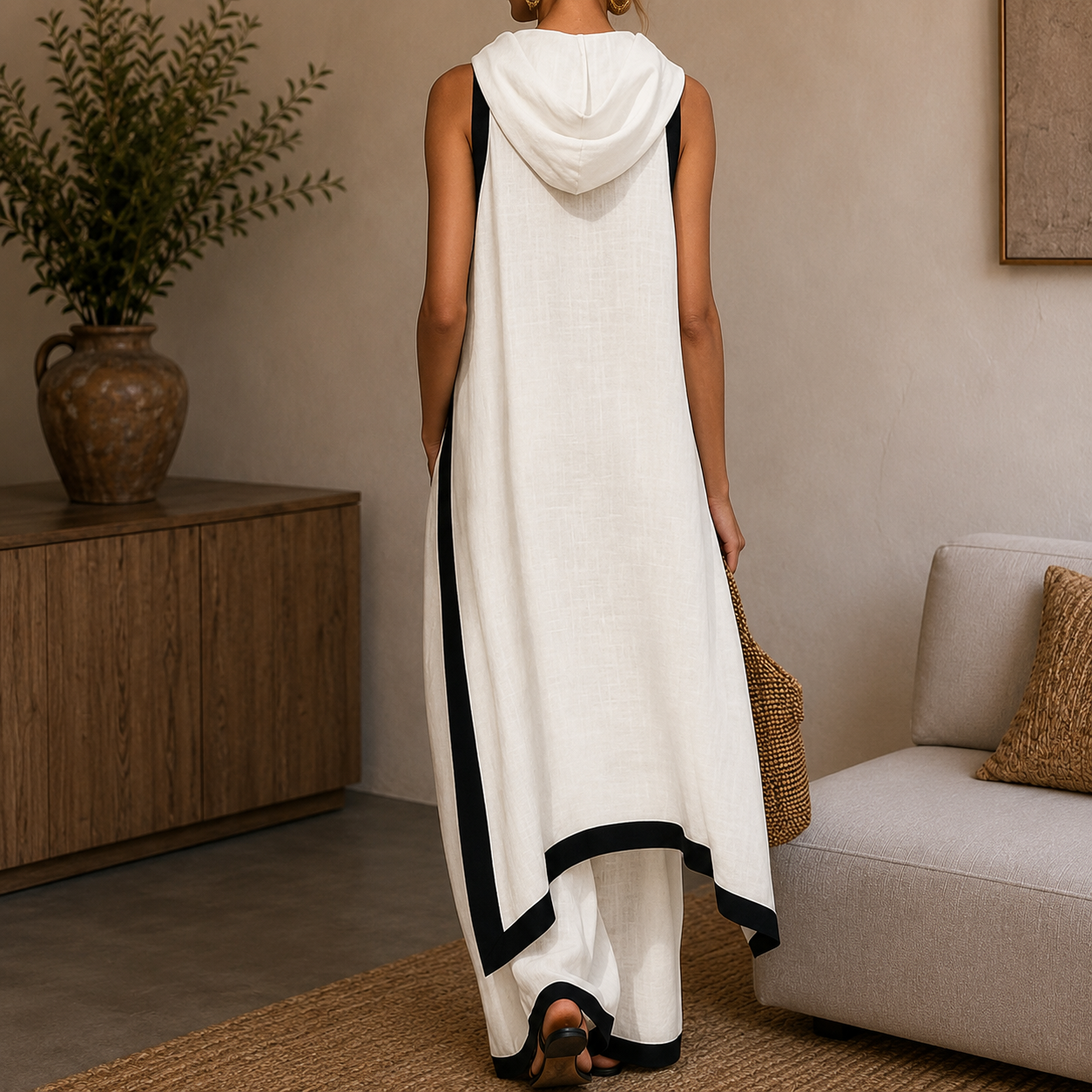 Valeria I Conjunto de mezcla de lino Elegante