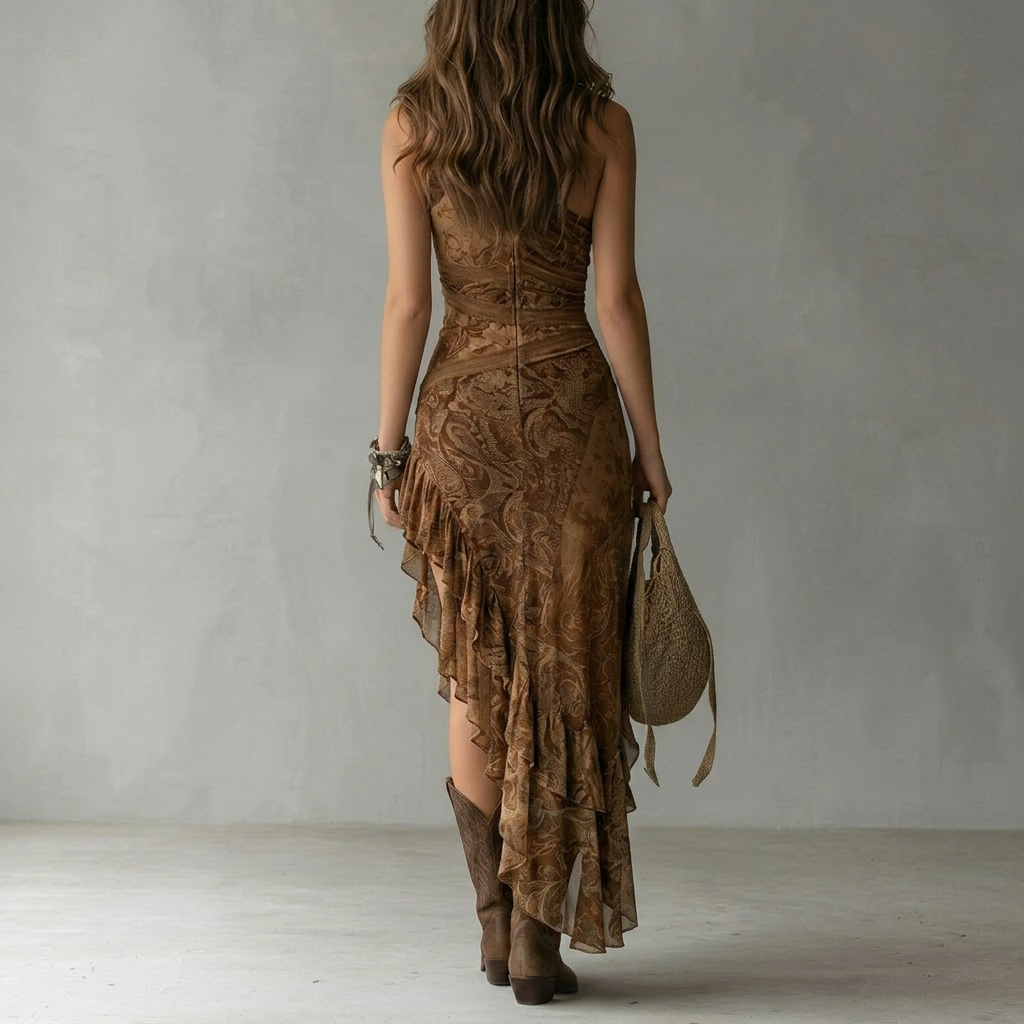 Maria Bohemia I Vestido Asimétrico de Verano