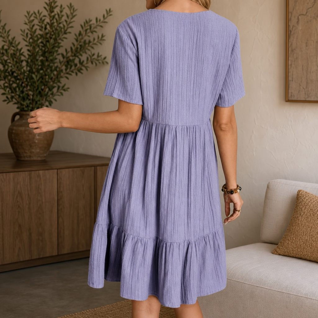 Leila | Elegante vestido de escote en V para el verano